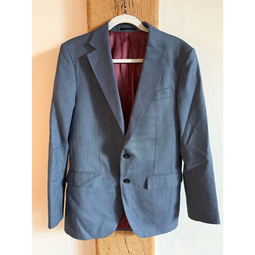 Spier &‎ Mackay Suit Jacket 38 Slim Blue Contemporary Blazer